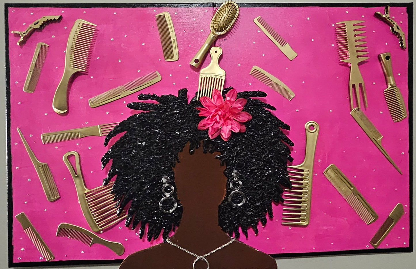 She Stylin / Texture, Acrylic / 20x16 / Unframed
