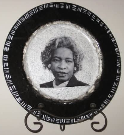 Family / Glass, acrylic / 10in Glass Plate/ Email photo