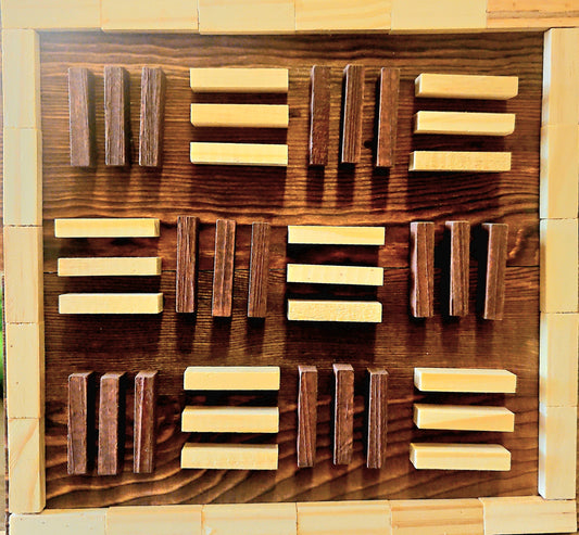 Untitled #077  /  Wood stained and unstained / 12x12