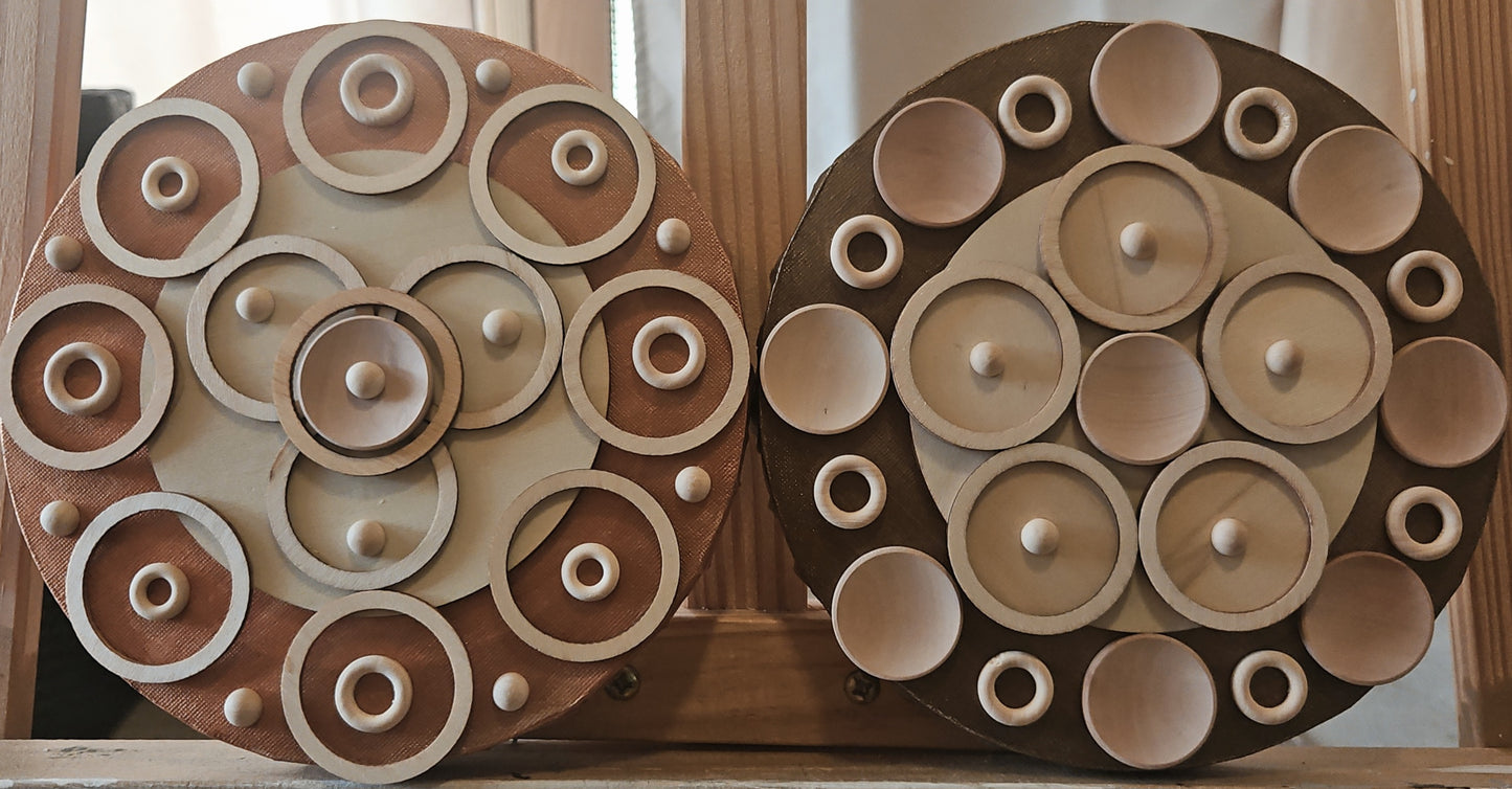 Endless Set / Wood, Canvas / 8in each